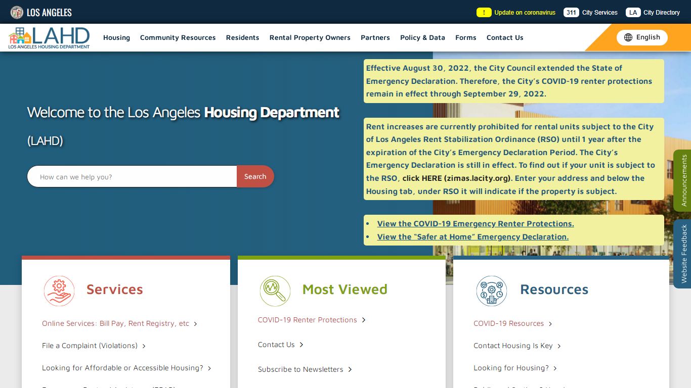 LAHD – City of Los Angeles Housing Department